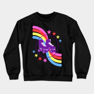 ROLLER DISCO  - Skates for a  Roller Boogie Session Crewneck Sweatshirt